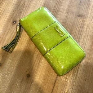 Cole Haan leather zip wallet